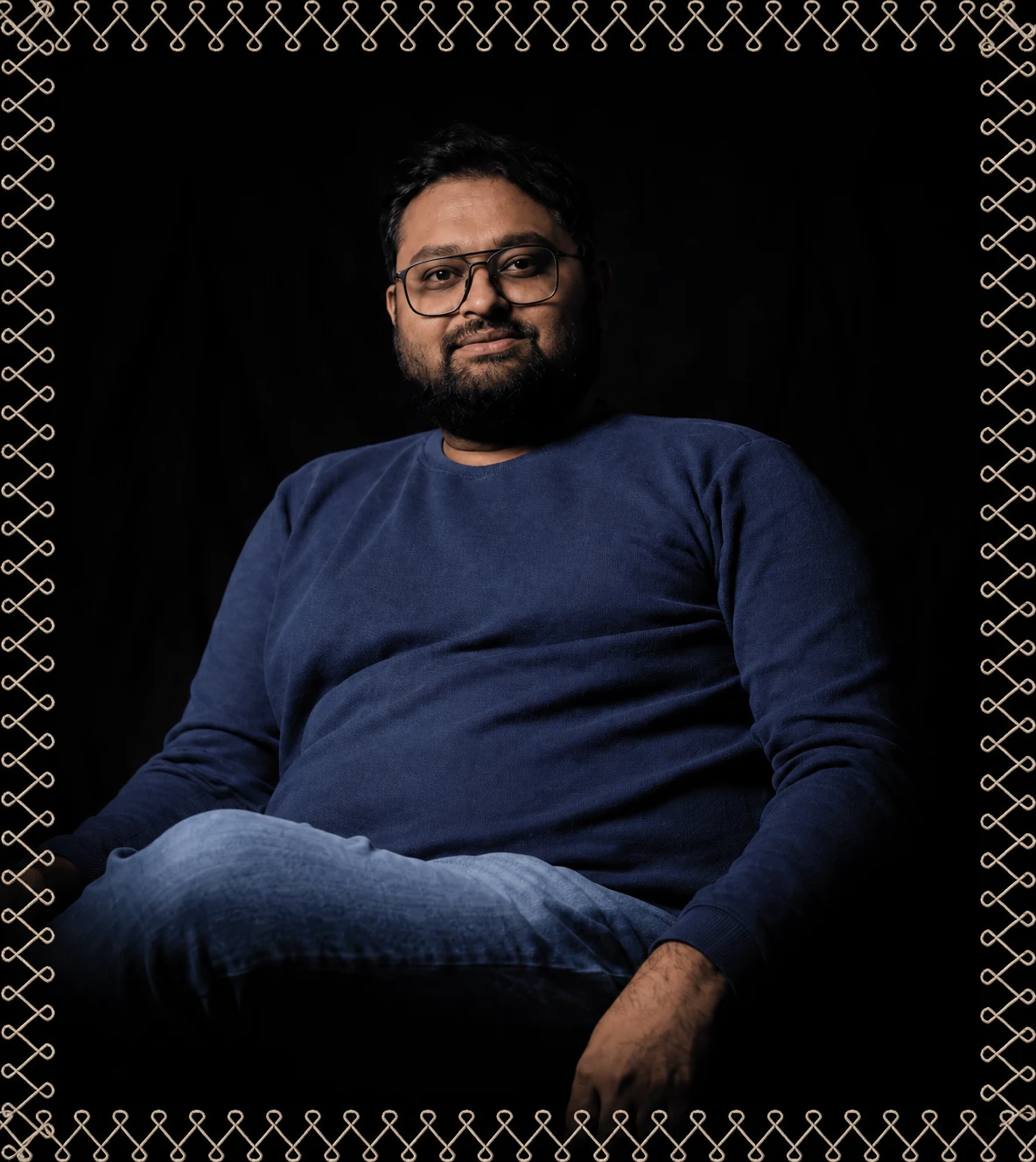 Portrait of Vastranand founder Jigar Viradiya